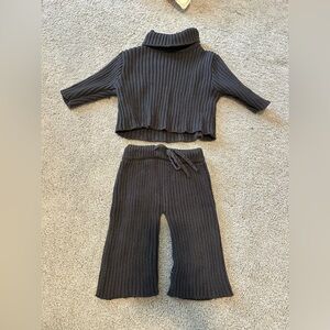Cozy Ribbed Knit Sweater and Pants Set